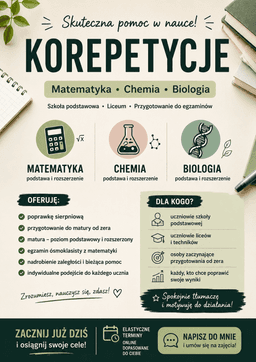 Chemia z egzaminatorką maturalną- podstawa i rozszerzenie — Korepetycje Chemia online