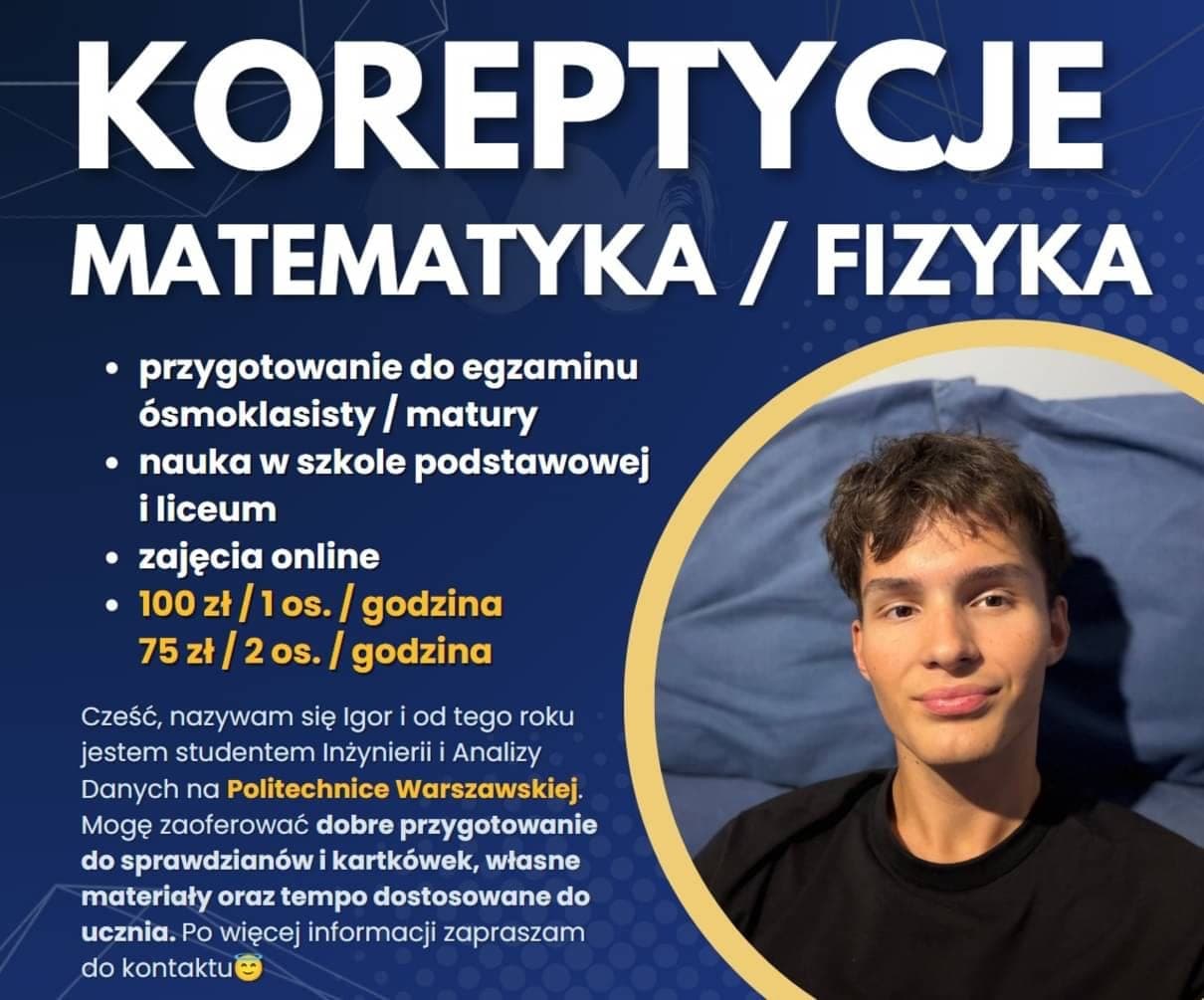 Matematyka - podst./liceum — Korepetycje z matematyki w Warszawie