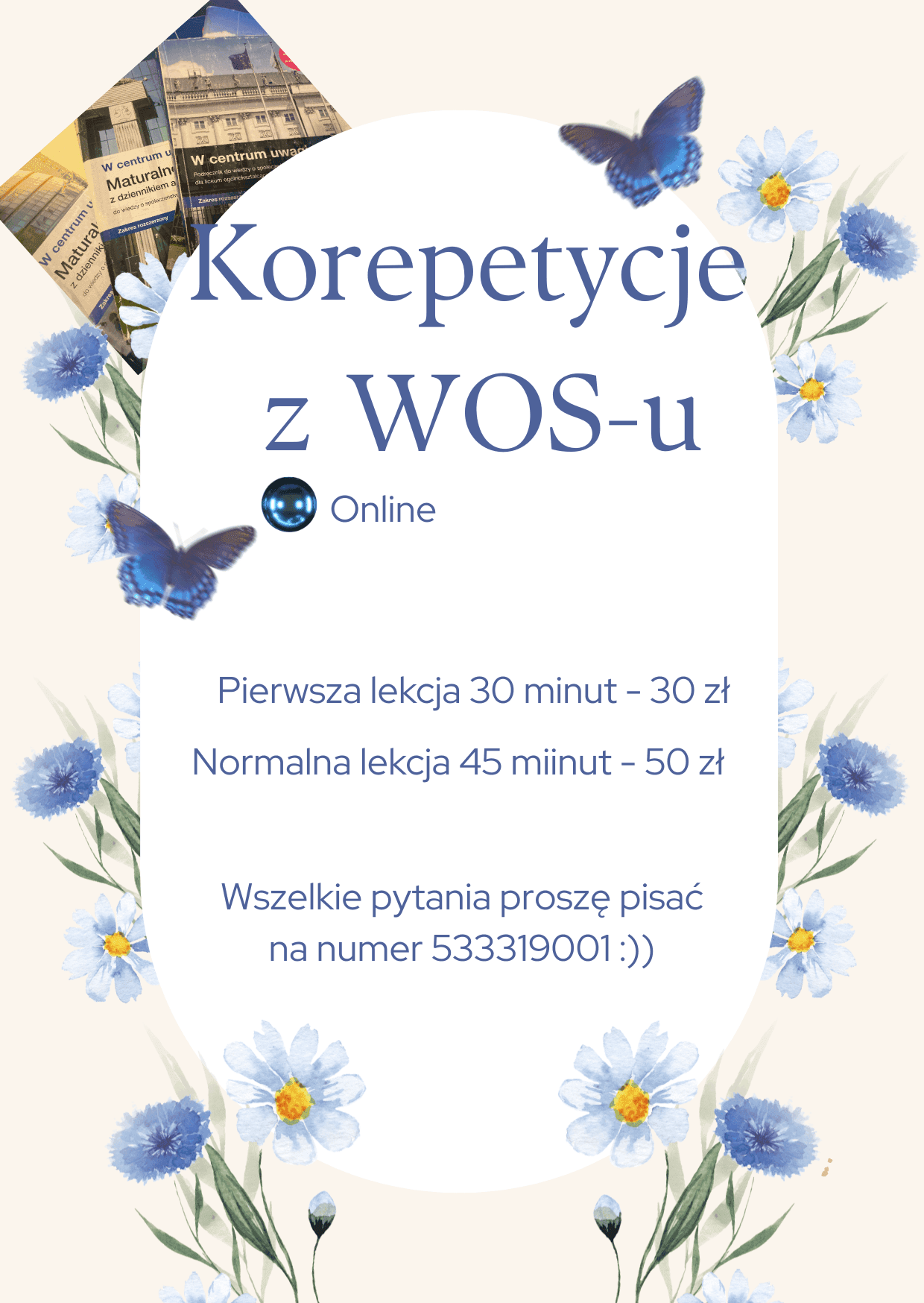 WOS bez stresu! ✨ Korepetycje Online 🌿 — Korepetycje WOS w Krakowie