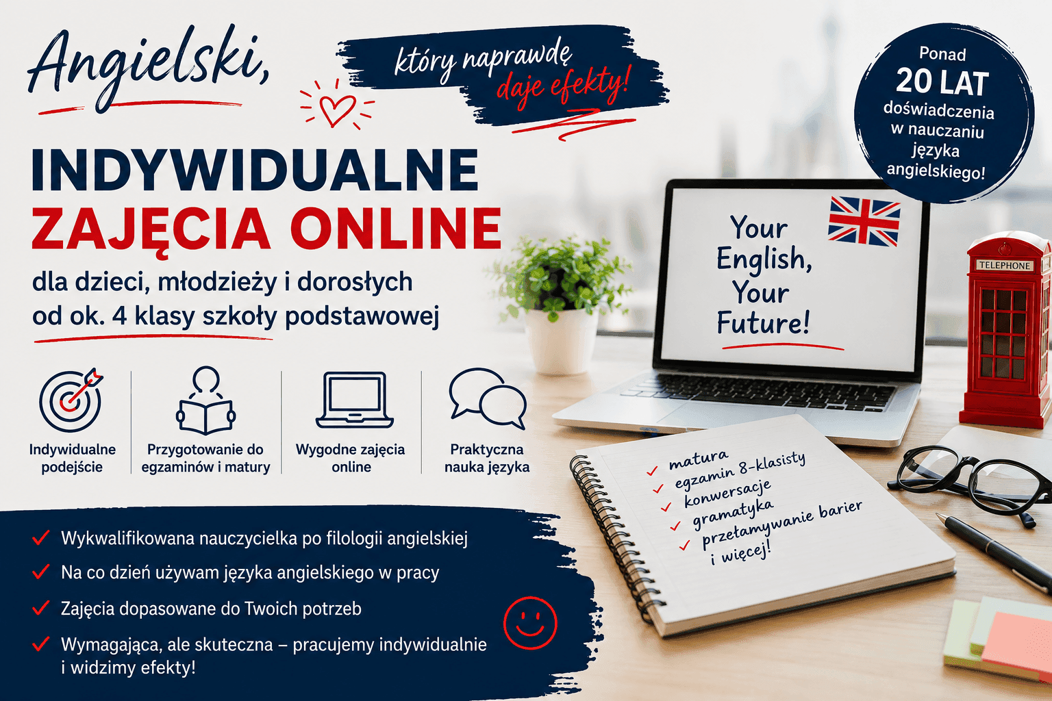 Angielski - korepetycje — Korepetycje z języka angielskiego w Krakowie