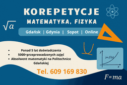 Matematyka - matura rozszerzona, 5+ lat doświadczenia — Korepetycje Matematyka Gdynia