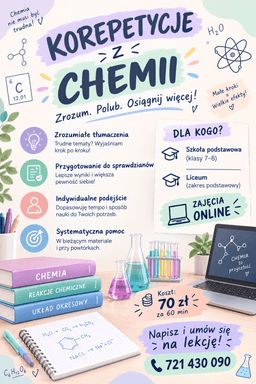 Korepetycje z chemii — Korepetycje Chemia Poznań