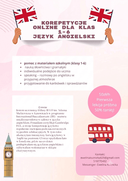 Język Angielski na najlepszym poziomie! — Korepetycje Język angielski online