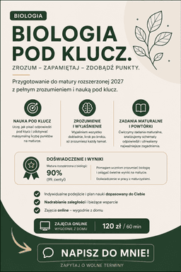 Student medycyny (Biologia 90% | 99 centyl) | Trafiaj w klucz CKE i zdobądź 90%+ — Korepetycje Biologia Warszawa