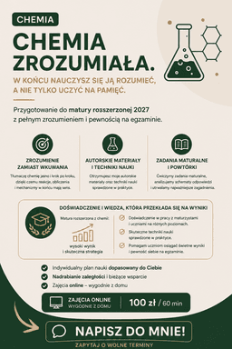 Student medycyny | Chemia PR bez tajemnic: opanuj obliczenia, reakcje i schematy — Korepetycje Chemia Warszawa