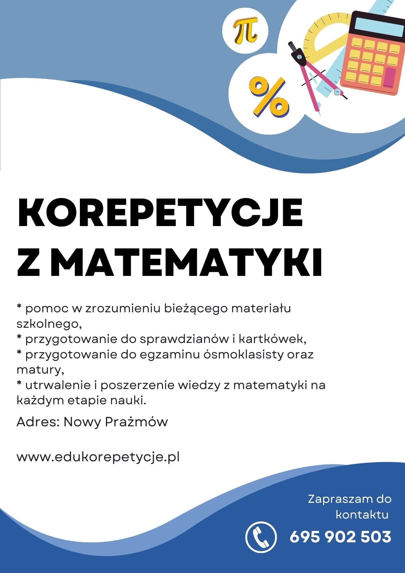 EDUkorepetycje z matematyki - Piaseczno i okolice - 5 lat doświadczenia — Korepetycje Matematyka Piaseczno