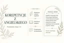 Angielski dla klas 1–3 | Pomoc w nauce, słówka i przygotowanie do sprawdzianów — Korepetycje Język angielski online