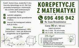 Matematyka - 5 lat doświadczenia — Korepetycje Matematyka Kraków