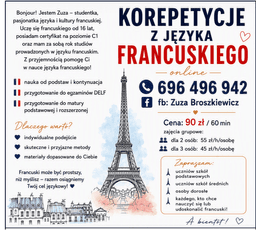 Francuski — Korepetycje Język francuski Kraków
